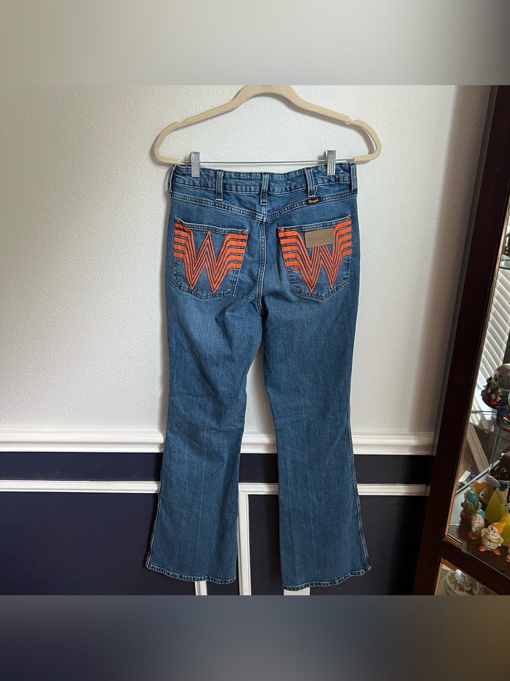 Wrangler x Whataburger Collab Limited Edition Blue Jeans Flare Style - Picture 14 of 14